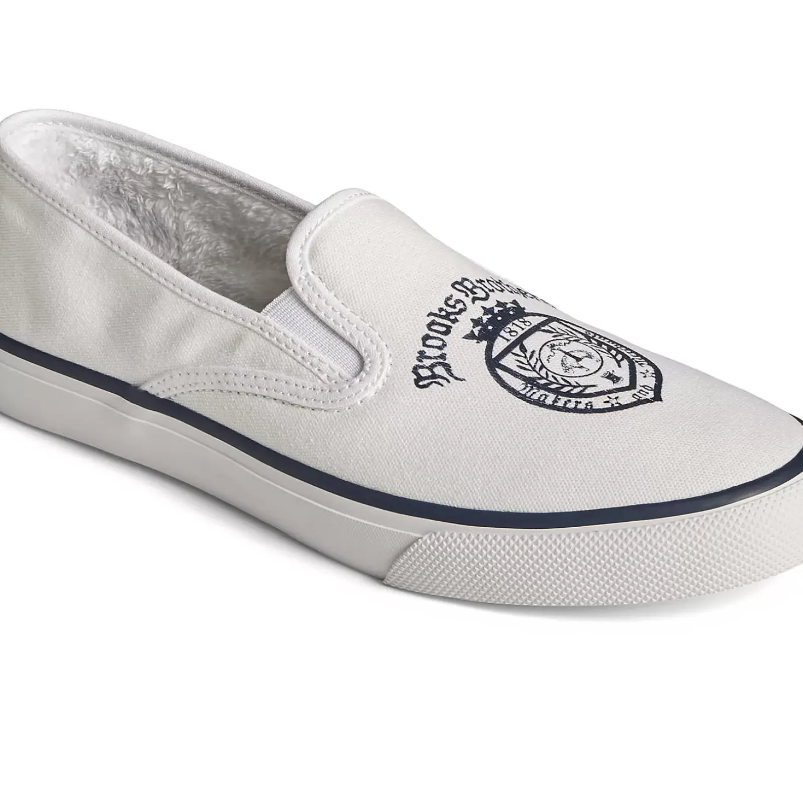 Sale|Sneakers^Sperry Women's x Brooks Brothers Slip On Sneaker White