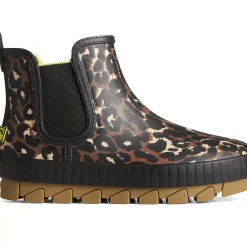 Torrent Boot|Sale^Sperry Women's Torrent Leopard Chelsea Waterproof Rain Boot Black